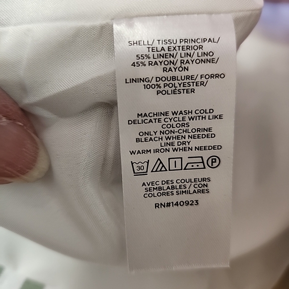 Loft linen blend strip sophisticated beachy blazer sz 2 (8) Summer Fun - Picture 8 of 10